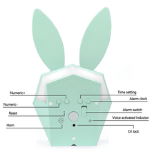 Load image into Gallery viewer, Bunny Smart Alarm Clock with Voice Control