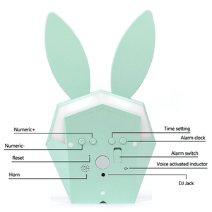 Bunny Smart Alarm Clock with Voice Control