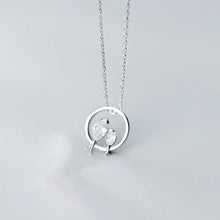 Load image into Gallery viewer, Dazzling Love Bird Silver Necklace