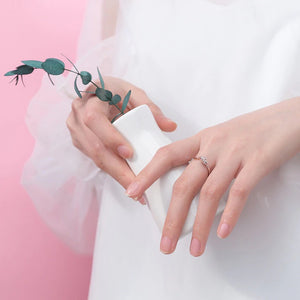 Bunny and Carrot Silver Ring