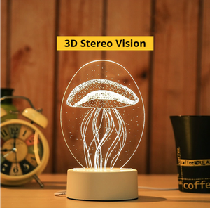 Creative 3D Jelly Fish LED Lights