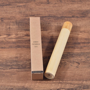 Eco-friendly Bamboo Tooth Brush Case for Adults