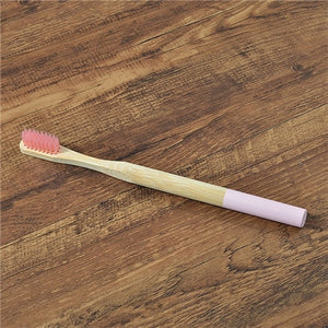 Eco-Friendly, Biodegradable Bamboo Toothbrushes for Adults (5 Pieces Pack)