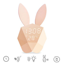 Load image into Gallery viewer, Bunny Smart Alarm Clock with Voice Control