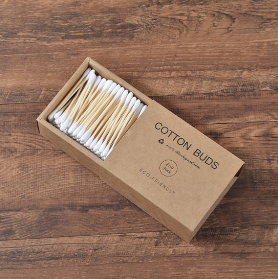 Fully Biodegradable, Eco-Friendly Cotton Buds (200 pcs/pack)